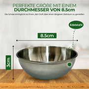 Verdampferschale 8,5 cm Edelstahl Sauna