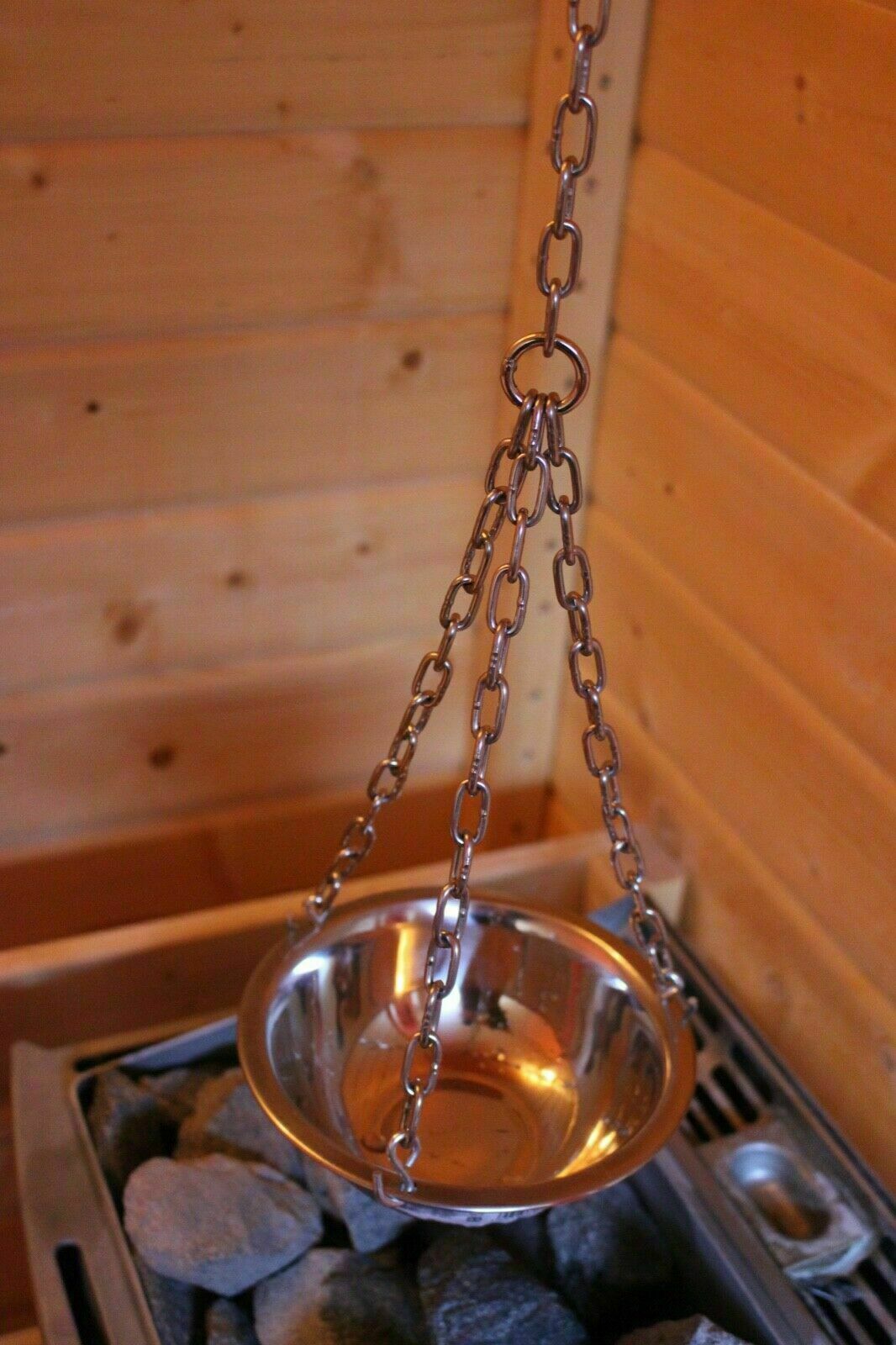 Kräutertopf Edelstahl Ø 16 cm – Sauna-Hängeschale
