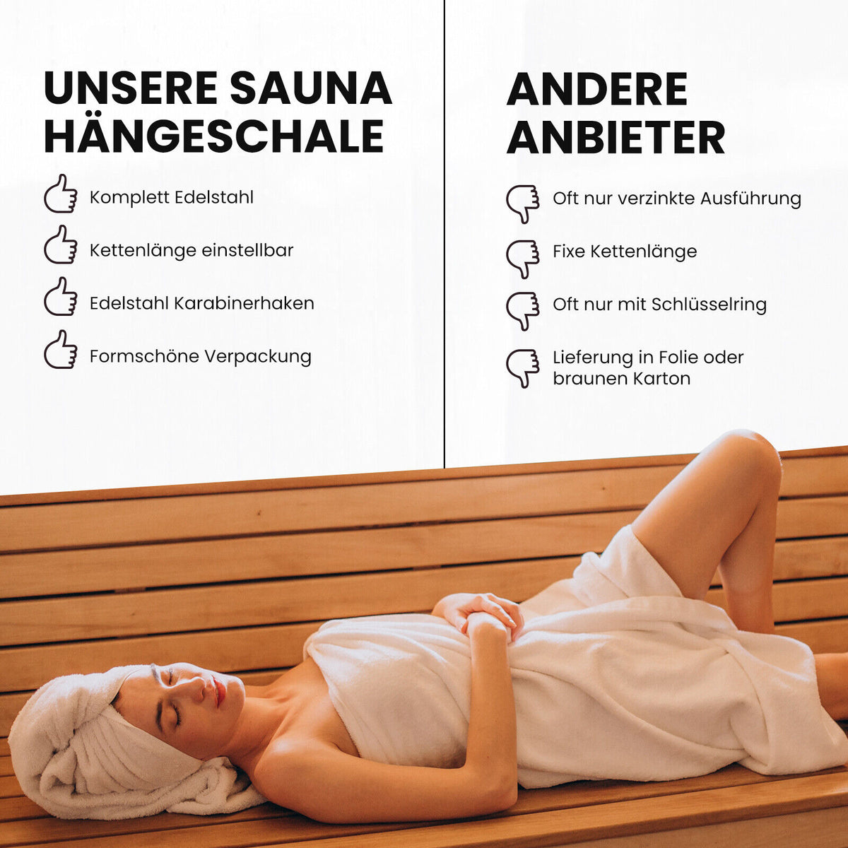 Kräutertopf Edelstahl Ø 20 cm – Sauna-Hängeschale