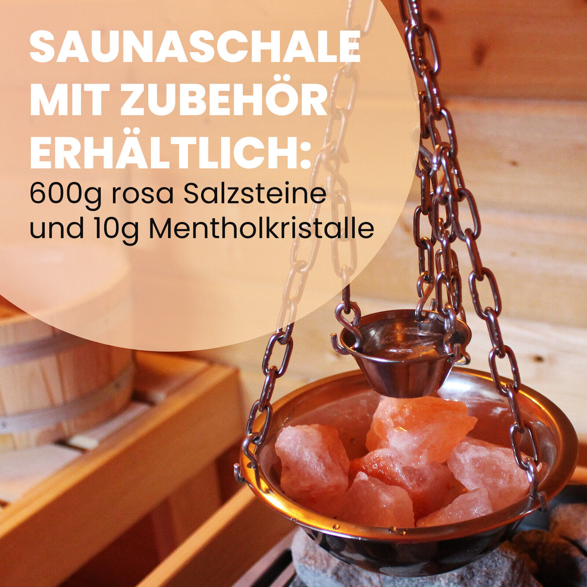 Kräutertopf Edelstahl Ø 20 cm – Sauna-Hängeschale