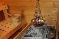 Kräutertopf Edelstahl Ø 24 cm inkl. Kristallsalz – Sauna-Hängeschale