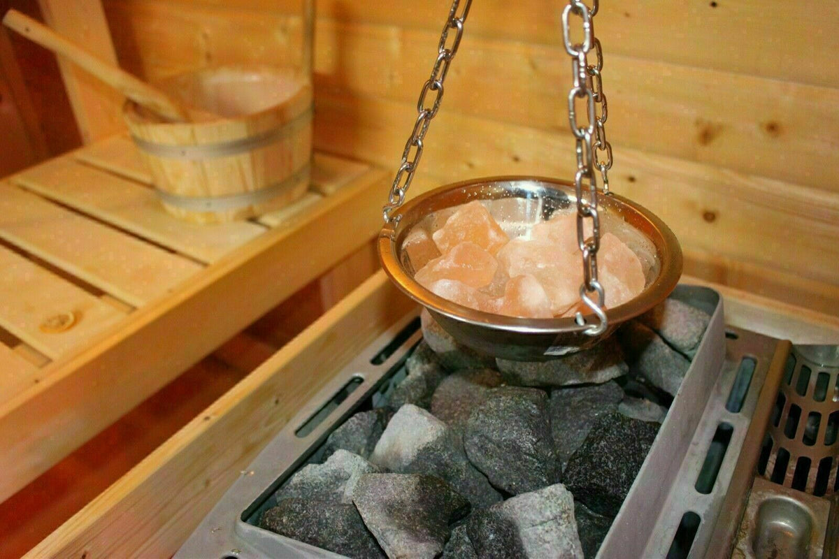 Kräutertopf Edelstahl Ø 30 cm – Sauna-Hängeschale