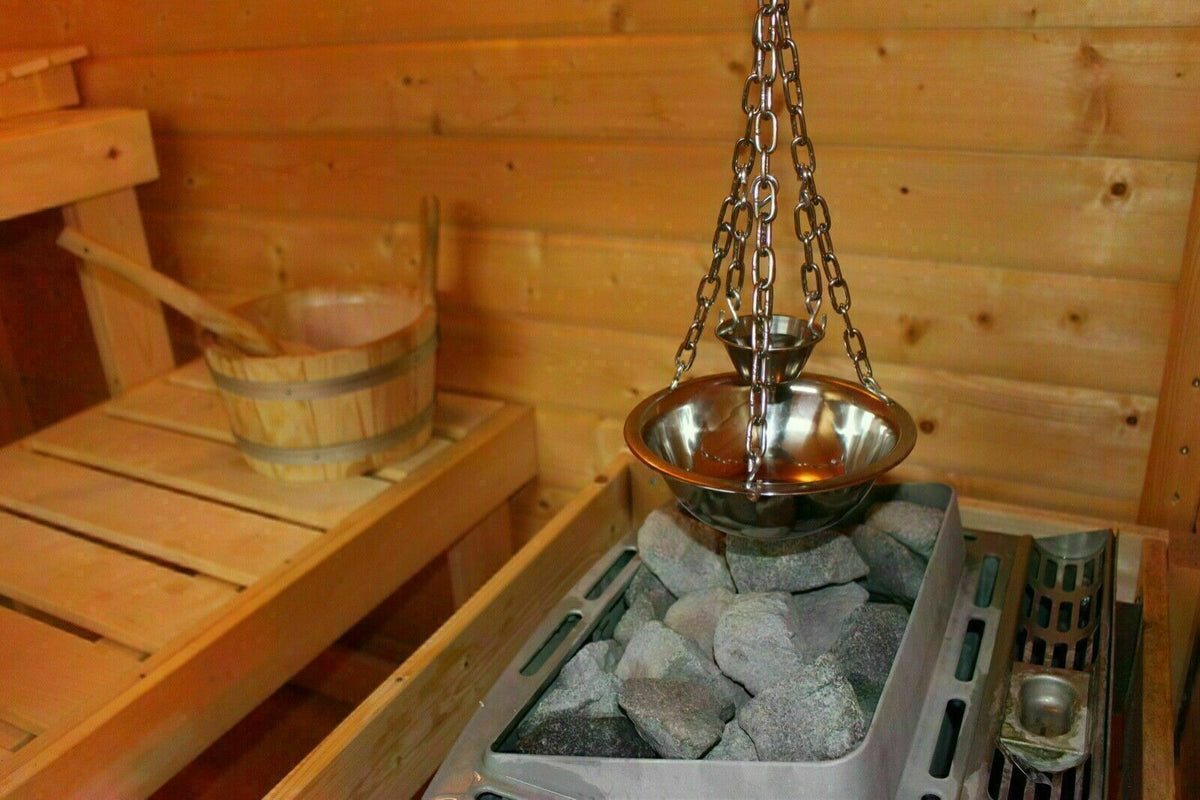 Kräutertopf Edelstahl 30 cm Sauna